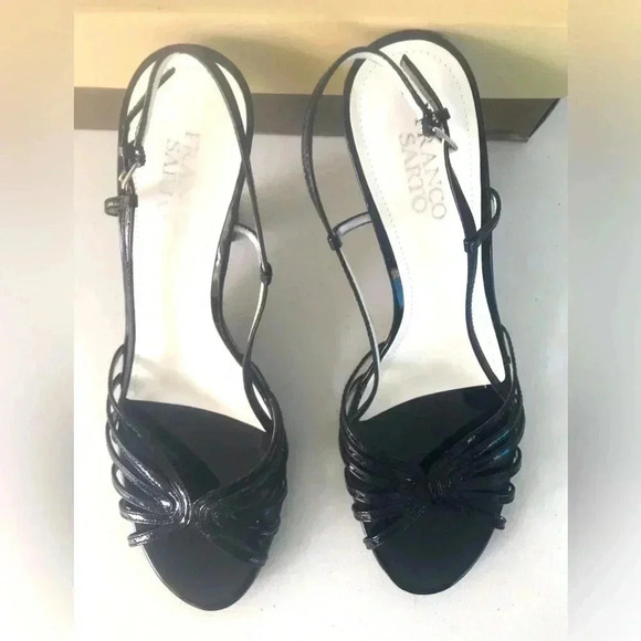 NIB!Franco Sarto - Floral heel pattern- Open Toe Dressey Shoes Size 9 M - Picture 4 of 8